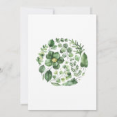 Boho Oh Baby shower Uitnodiging, Succulent Invite Kaart (Achterkant)