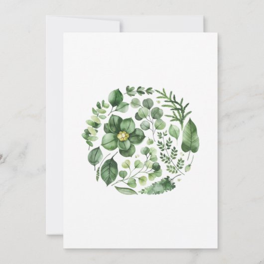 Boho Oh Baby shower Uitnodiging, Succulent Invite Kaart (Achterkant)