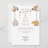 Boho Oh Girl Kleding Baby shower II Kaart (Voorkant)