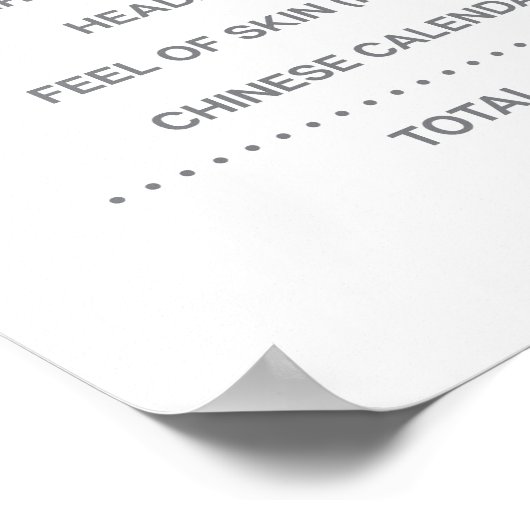 Boho Old Wives Tale Gender Reopenbaart het bord Poster (Hoek)