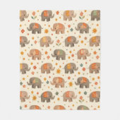 Boho Olifant Fleece Deken (Voorkant)