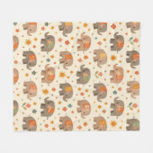 Boho Olifant Fleece Deken (Voorkant (Horizontaal))