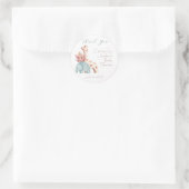 Boho Olifant Giraffe Speelgoed Dank u Baby shower Ronde Sticker (Tas)