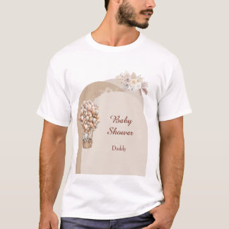 Boho Olifant Luchtballon Neutraal Pampas T-shirt