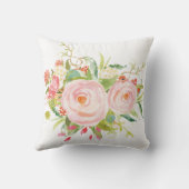 Boho Olifant Roze Goud Baby Meisje Kinderkamer Dec Kussen (Achterkant)