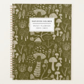 Boho Olive Mushroom Planner (Voorkant)