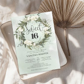 Boho Olive witte rozen Sweet 61 Kaart