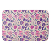 Boho Ombre Floral Botanisch Paars Badmat (Voorkant)