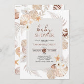 Boho onder het Zee Baby shower Kaart (Voorkant / Achterkant)