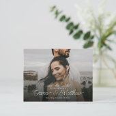 Boho Onder het Zee Curly Save the Date Briefkaart (Staand voorkant)