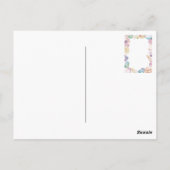 Boho Onder het Zee Curly Save the Date Briefkaart (Achterkant)