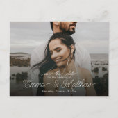 Boho Onder het Zee Curly Save the Date Briefkaart (Voorkant)