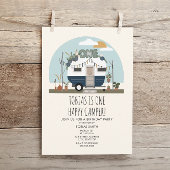 Boho One Happy Camper 1e verjaardag Kaart