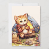 Boho One Happy Camper 1e verjaardagsfeestje Kaart (Achterkant)