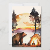 Boho One Happy Camper 1e verjaardagsfeestje Kaart (Achterkant)