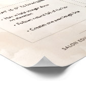 Boho One Length Kapsel Diagram Poster - 0 Graden (Hoek)