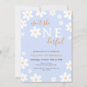 Boho Onederful Floral Groovy Daisy 1e verjaardag Kaart (Voorkant)