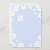 Boho Onederful Floral Groovy Daisy 1e verjaardag Kaart (Achterkant)