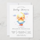 Boho Online Duck Baby shower Kaart (Voorkant)