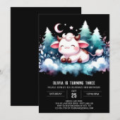 Boho Online Koe Verjaardag Kaart (Voorkant / Achterkant)