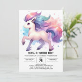 Boho Online Paard Verjaardag Kaart (Staand voorkant)