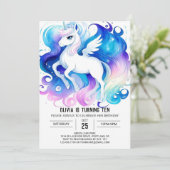 Boho Online Pony Verjaardag Kaart (Staand voorkant)