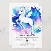 Boho Online Pony Verjaardag Kaart (Voorkant / Achterkant)