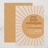 boho onze kleine zon verjaardag kaart (Voorkant / Achterkant)