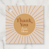 Boho onze kleine zonneschijn dank je bedankjes labels (Voorkant)