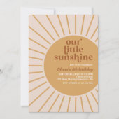 boho onze kleine zonnige verjaardag kaart (Voorkant)