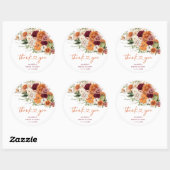 Boho Oogst Herfst Verliefd Bruidsfeest Stickers (Vel)
