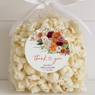 Boho Oogst Herfst Verliefd Bruidsfeest Stickers