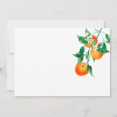 Boho Oranje Bloesem bruiloft Dank u Bedankkaart (Achterkant)