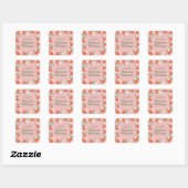 Boho Oranje Blossom bookplate sticker (Vel)