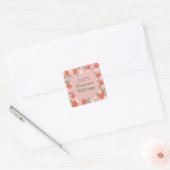 Boho Oranje Blossom bookplate sticker (Envelop)