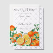 Boho Oranje Blossom Save the Date Vellum Uitnodigingen (Offset (Uitnodiging))