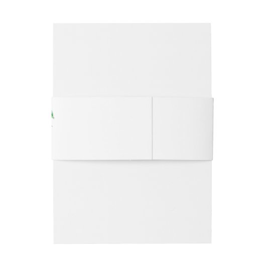 Boho Oranje Blossom Wedding Uitnodigingen Wikkel (Achterkant Voorbeeld)