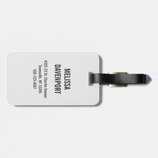 Boho Oranje Camera & Floral Bouquet Waterverf Bagagelabel (Achterkant horizontaal)