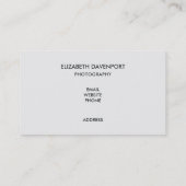 Boho Oranje Camera & Floral Bouquet Waterverf Visitekaartje (Achterkant)