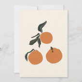 Boho Oranje Fruit Tropical Summer Print (Voorkant)