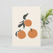 Boho Oranje Fruit Tropical Summer Print (Staand voorkant)