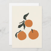 Boho Oranje Fruit Tropical Summer Print (Voorkant / Achterkant)