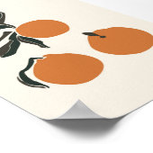 Boho Oranje Fruit Tropical Summer Print (Hoek)
