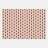 Boho Oranje Hearts Modern Love Valentijnsdag Inpakpapier Vel (Voorkant 2)