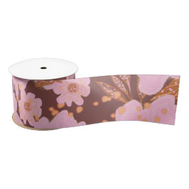 Boho Oranje Rust All Occasion Floral Satijnen Lint