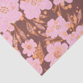Boho Oranje Rust All Occasion Floral Tissuepapier (Detail)