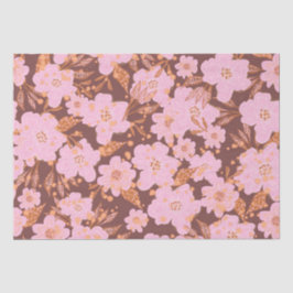 Boho Oranje Rust All Occasion Floral Tissuepapier