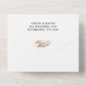 Boho Orchard Pampas Grass All in One Uitnodiging (Achterkant)