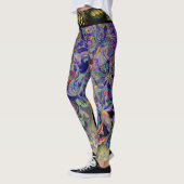 Boho Orchid Flower Leggings (Links)