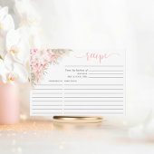 Boho Orchids Pampas Bloemen Vrijgezellenfeest RECE Informatiekaartje